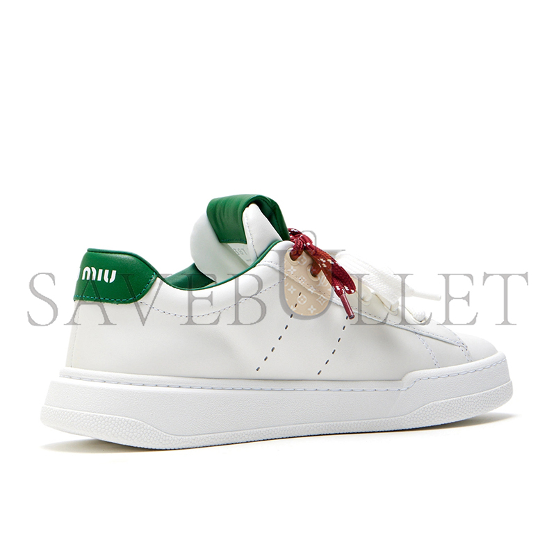 MIU MIU LEATHER SNEAKERS 5E387E MIU MIU LEATHER SNEAKERS 5E387E